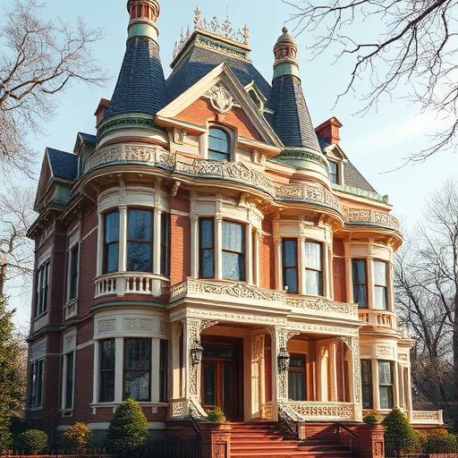 Elegant Victorian Mansion Exterior